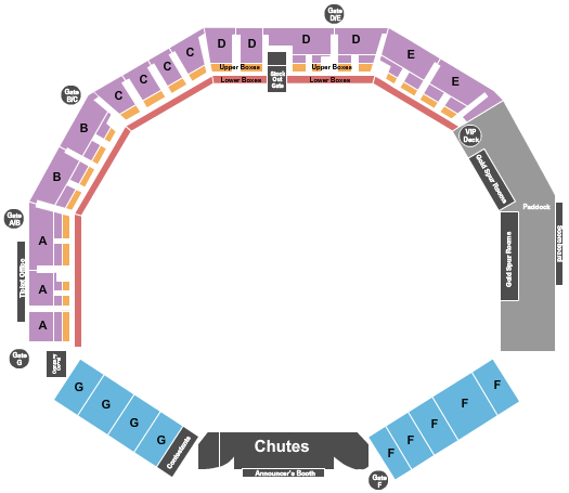 St Paul Rodeo Arena St. Paul Rodeo Seating Chart